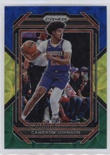 2022-23 Panini Prizm Choice Blue Yellow & Green Prizm Cameron Johnson #126 0t30