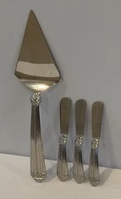 Yamazaki 2000 Celebration Millennium Japanese Stainless Pie Server & 3 Spreaders