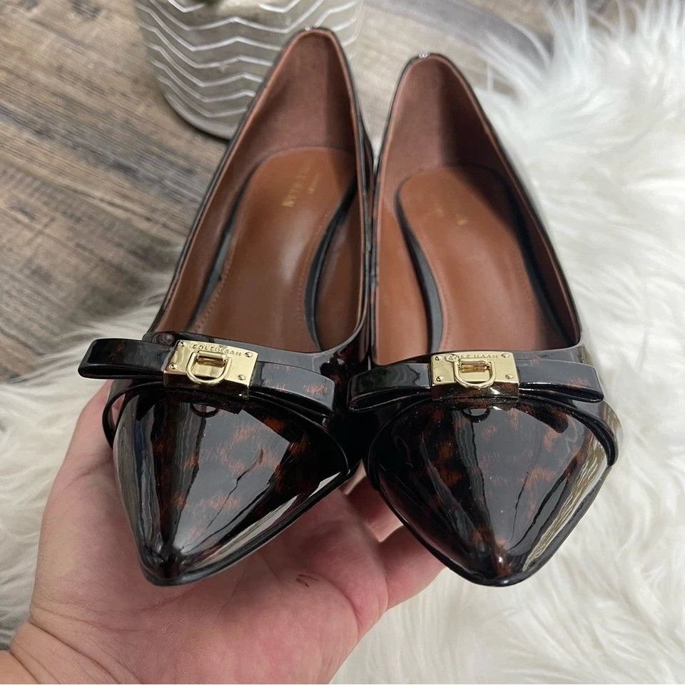 Cole Haan Patient Leopard Point Toe Heels - Image 2 of 4