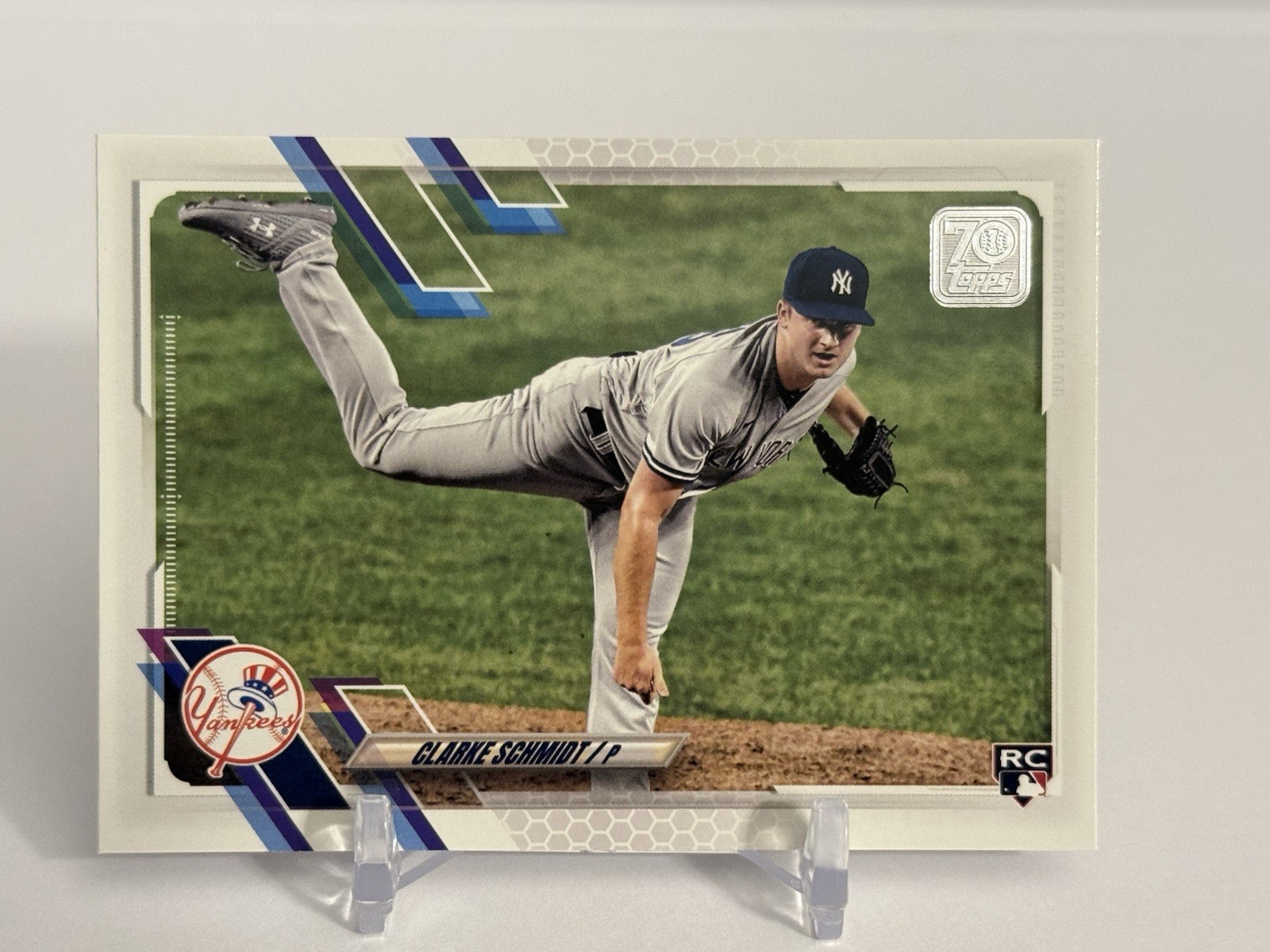 Clarke Schmidt 2021 Topps Series 2 Rookie Variation Short Print SP #456 Yankees