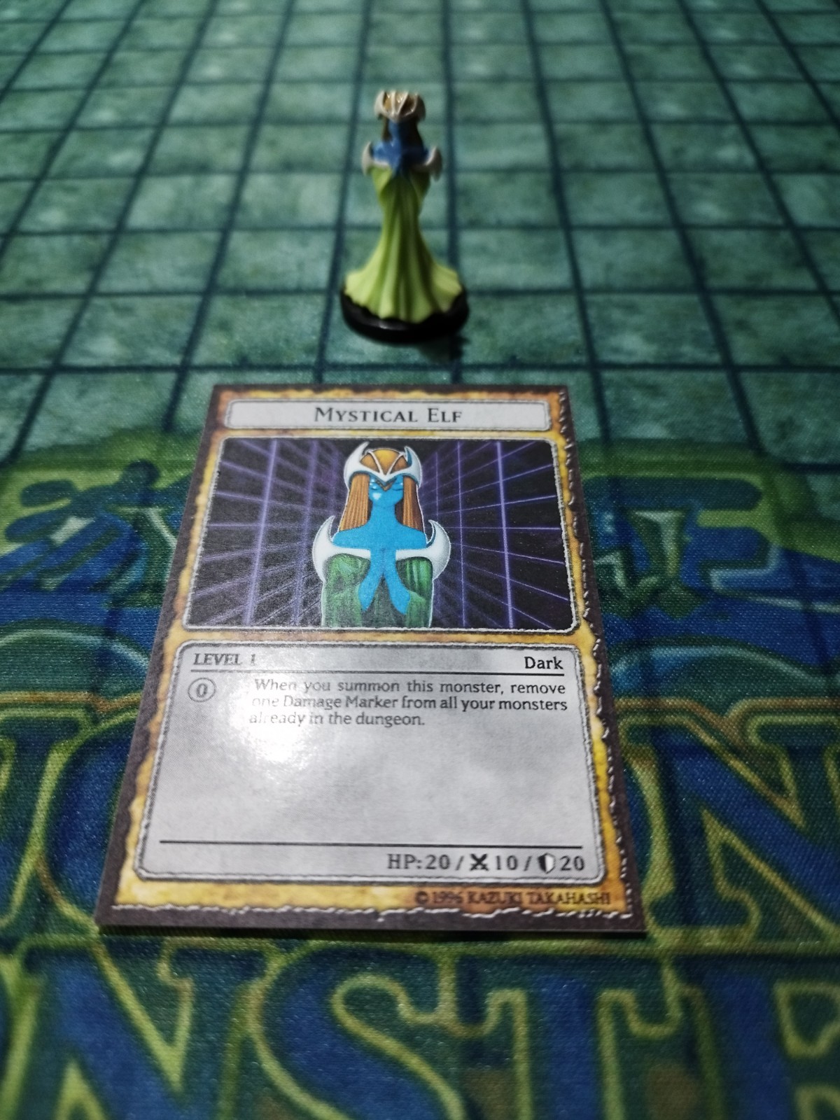 Dungeon Dice Monsters Yugioh MYSTICAL ELF with custom card DDM