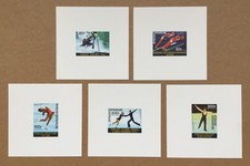 Central African Republic – Sc. # 255-256 & C147-149 1976 Olympics Cards – Mint