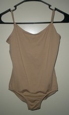 N Body Wrappers Camisole Leotard Nude Scoop Front Deep Scoop Back M