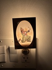 Plug-In Night Light Gold Tone Frame vintage C...