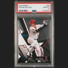 2018 Topps Finest - Shohei Ohtani #100 (RC) PSA 10 Rookie Card 🔥