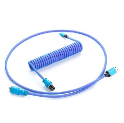 CableMod Pro Coiled Keyboard Cable USB-C zu USB Typ A, Galaxy Blue - 150cm