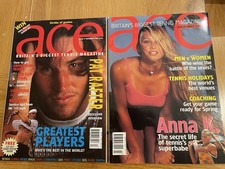 ACE Magazines x2 Bundle | British Tennis | Issues 17 & 41 | Rafter, Kournikova