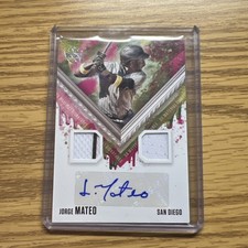 2021 Panini Diamond Kings - Dk Material Signatures Jorge Mateo #DKMS-JM (AU,...