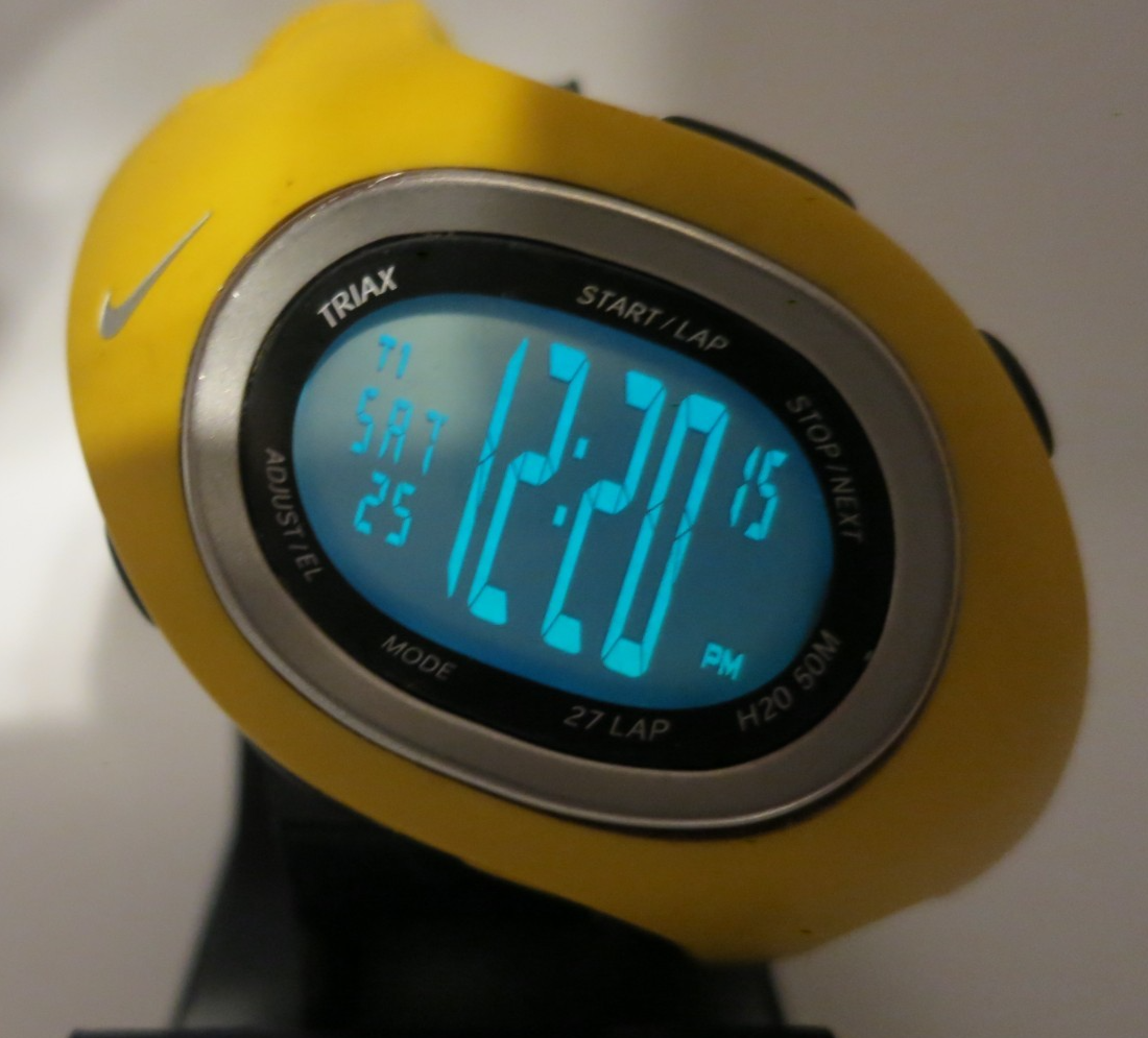 Vintage NIke Triax S27 Livestrong Yellow Digital Watch - WR0066
