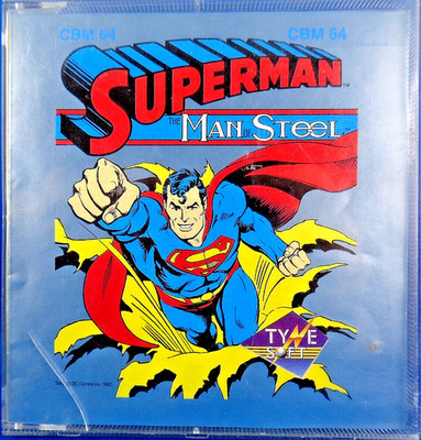 COMMODORE 64/128 -- SUPERMAN: THE MAN OF STEEL (TYNESOFT - 2 DISKS)