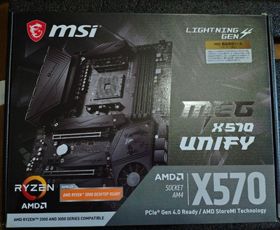 MSI MEG X570 UNIFY AM4 2.5 Gbit LAN Wi-Fi6 11ax 11ac BT5 CPU Socket AM4 ATX Used