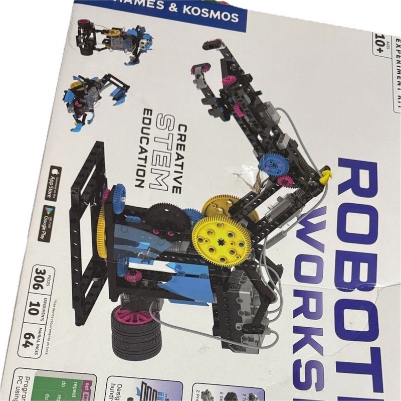 Thames & Kosmos Robotics Workshop STEM Robot Design Experiment Kit, Age 10+