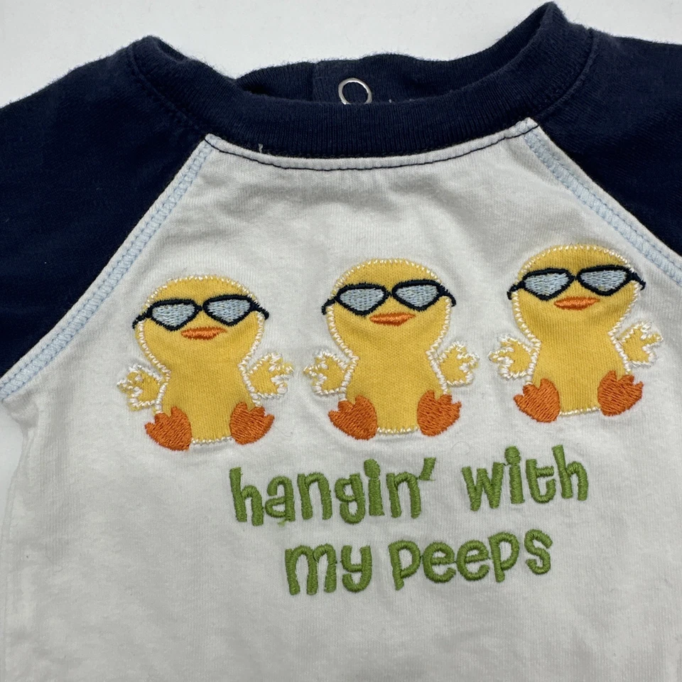 Koala Kids One Piece Youth Boy Newborn Embroidered Ducks Snap..#27735 - Image 3 of 4