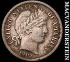 1902-O Barber Dime- Very Fine- Scarce Better Date- No Reserve #J8935