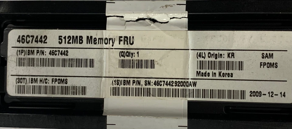 512MB 1Rx8 NANYA NT512T64U88A0F-37B PC2-4300U-444-10-A1 IBM 46C7442 - Image 2 of 4