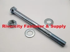 M14-2.0x180 Hex Head Cap Screws 14mm x 180mm Bolts M14x2.0 x 180 & Nuts Washers