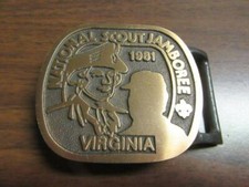 1981 National Jamboree Max Silber Belt Buckle