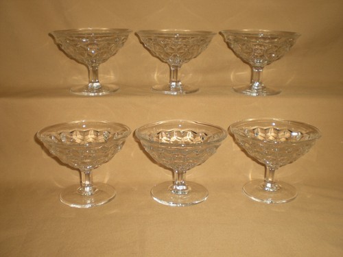 FOSTORIA AMERICAN CHAMPAGNE/ MARTINI OR SHERBET-3.25" TALL - 4 OZ - SET OF 6 - Picture 2 of 8