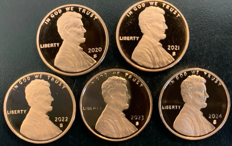 1968~2024 S Lincoln Penny Choice ~ Gem Proof Run 60 Coin Decade Set US Mint Lot - Image 2 of 4