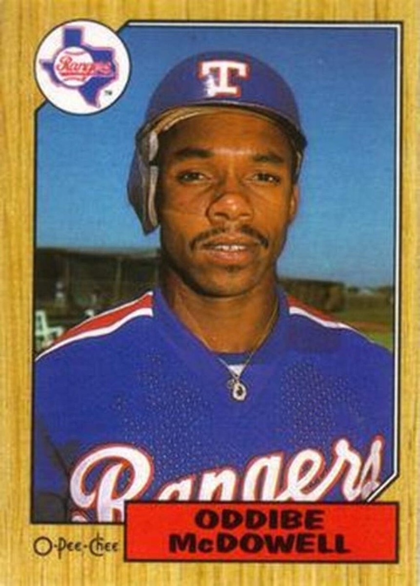 95 Oddibe McDowell - Texas Rangers - 1987 O-Pee-Chee Baseball | eBay