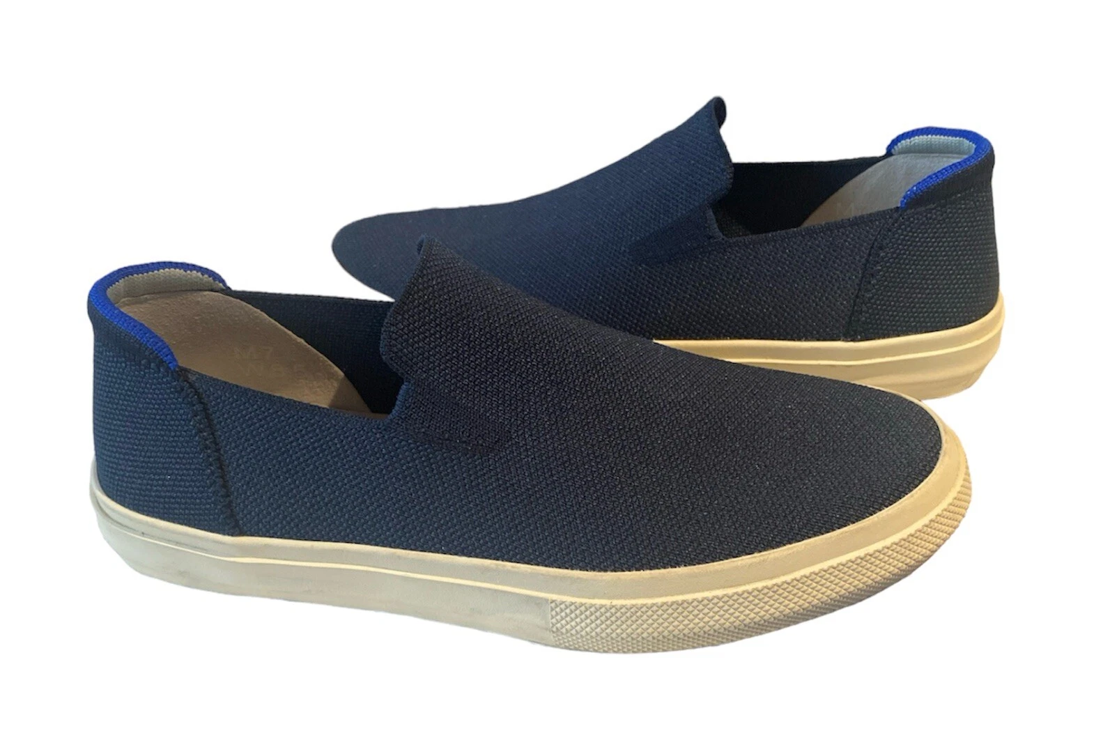 Rothy's Navy Blue City Slip On Sneakers Shoes Casual Washable Unisex W 8.5 / M 7