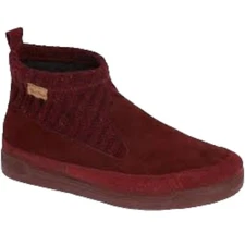 Toni Pons Gigi Booties Burgundy Suede Knit Cuff  40, US 9 - 9.5 New Sundance