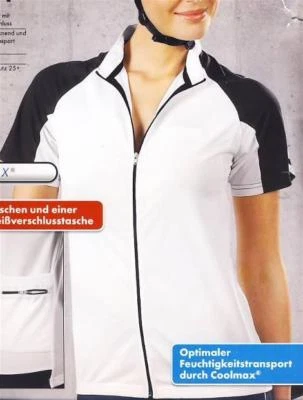 CRIVIT Fahrradtrikot Damen Fahrrad Trikot Weiß Gr. M