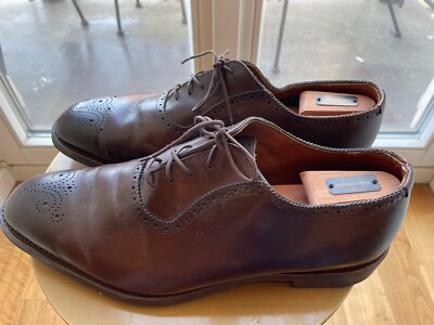 S Allen Edmonds Benton Derby Mens 13 3A Brown Leather‎ Cap Toe Dress Shoes Allen Edmonds Benton Cap Toe Derby Mens Size 8.5 E Leather  main image 3