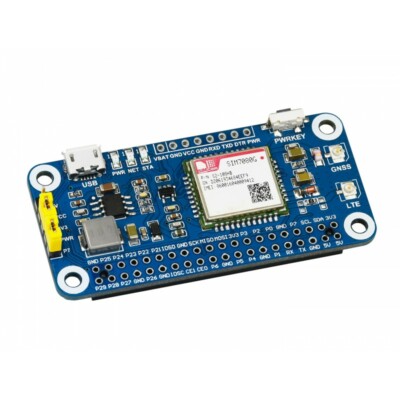 Waveshare NB-IoT/Cat-M eMTC/GNSS HAT for Raspberry Pi Based on SIM7080G Global