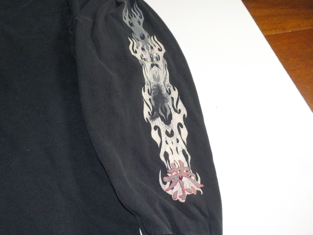 Vintage Year of The Dragon Long Sleeve T-Shirt M VTG Y2K Skater