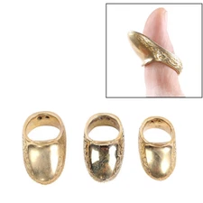 Archery Mongolia Thumb Ring Brass Fingers Guard Protector Gear Bow Hunting Guard
