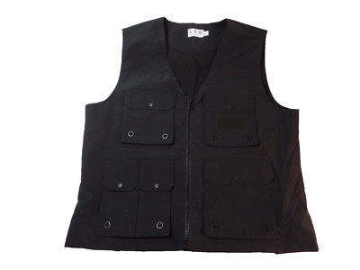 Topman Ltd XL Heavy Duty Zip Cargo Vest Pockets Photography Fishing Hiking