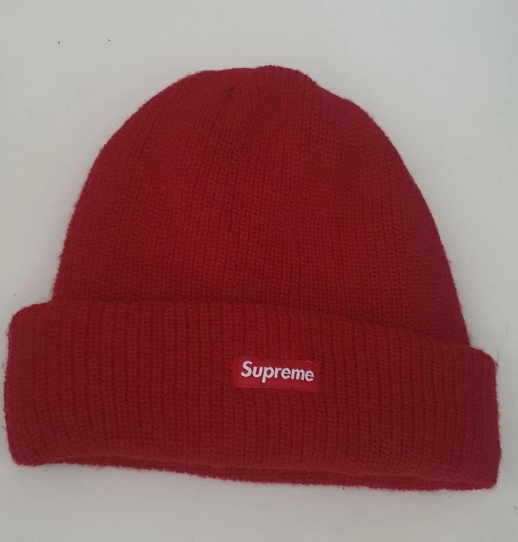 FW18 Supreme Gore Tex Beanie Rot Wasserdichte Mütze Kleine Kasten Logo
