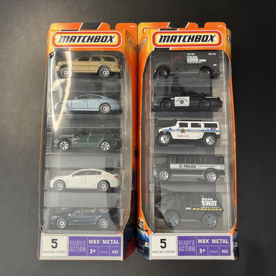 (5) 2007 2008 2009 Matchbox 5 pack ready for action Lot Limited Edition G3 - Image 2 of 2