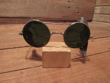 Antique Vintage Goggles glasses Driving Motorcycle Welding Safety leather