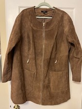 Ellos Plus Size Suede Jacket Size 24