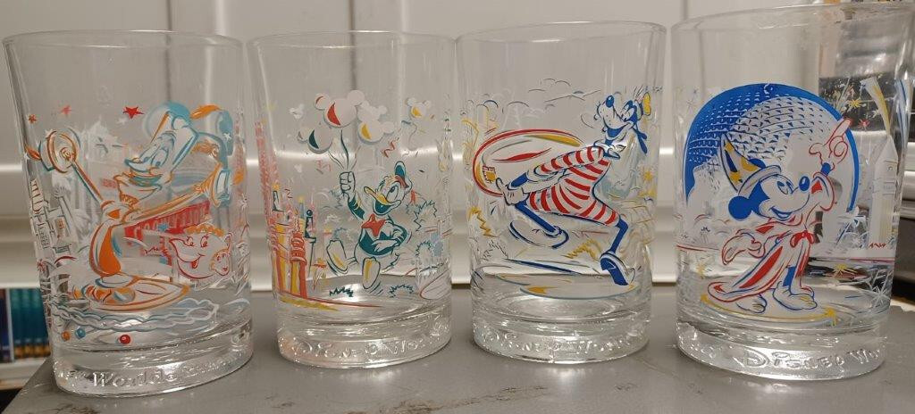 SET OF MCDONALDS DISNEY 25TH ANNIVERSARY GLASSES | eBay
