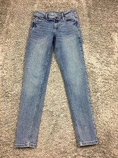 Old Navy Rockstar Super Skinny Jeans Womens Size 00 Blue Denim Stretch