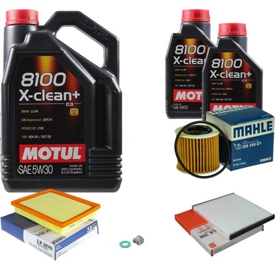 MAHLE Inspektionspaket 7 L Motul 8100 X-clean+ 5W-30 für Toyota Prius Plus 1.8