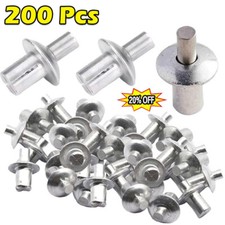 200 PCS -Aluminum Drive Rivets Blind Drive Rivet Expansion nail USA SELLER