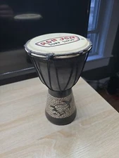 Vintage Ron Jon Surf Shop Wooden Djembe Drum With Sea Turtle Design