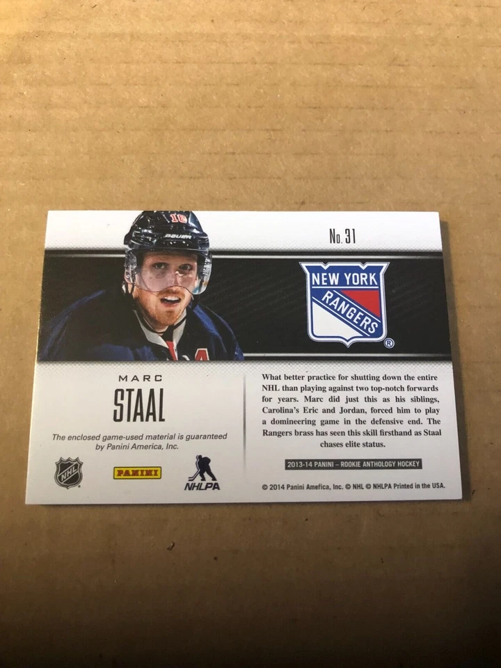 2013-14 Luxury Suite #31 Marc Staal STK/199 - Image 2 of 2