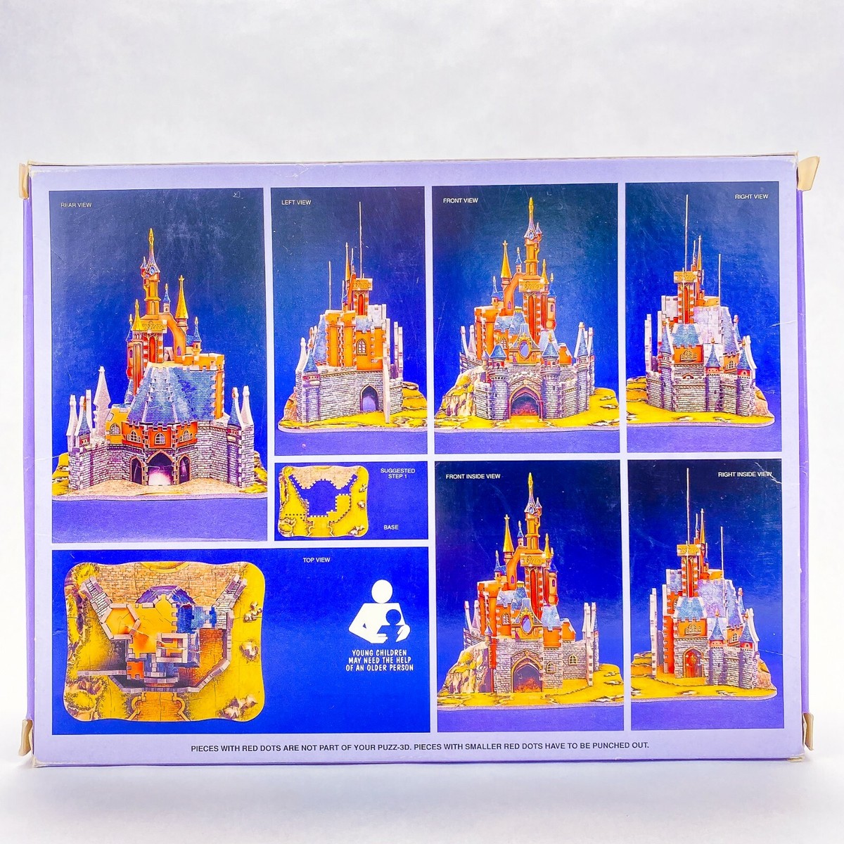 Euro Disney Sleeping Beauty Castle 3D Puzzle, Complete, 224 Pieces