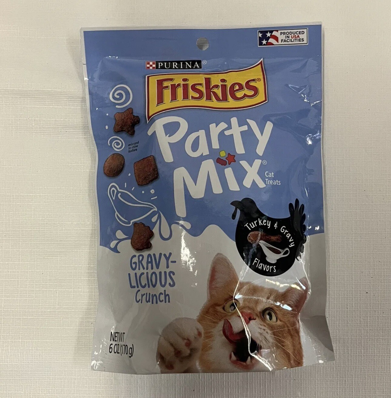 6Pack Purina Friskies Party Mix Cat Treats GravyLicious Crunch Turkey 50000169290 eBay