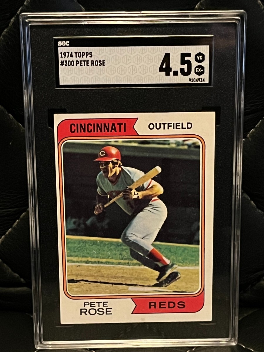 1974 Topps #300 Cincinnati Reds Pete Rose Baseball Card SGC 4.5 | eBay