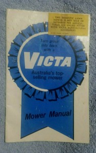 D400 1964 Victa Lawn Mower Manual Booklet Ebay