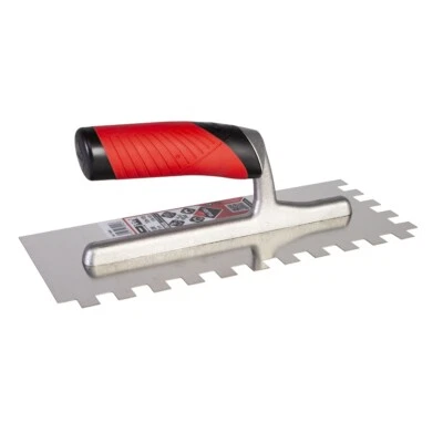 Rubi 12mm Stainless Steel Notched Trowel - Tiling Trowel - 74942