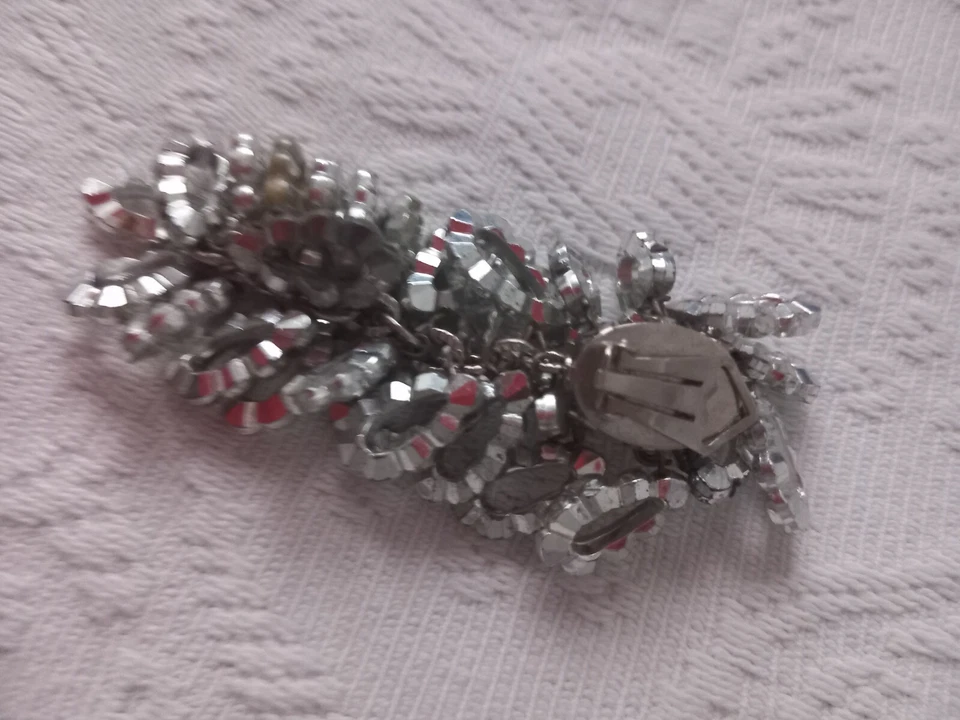 Orecchini Stupendi Vintage Autentici Anni 70. A Clip , Pendenti - Immagine 4 di 4