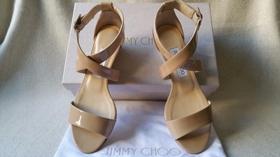 New Jimmy Choo Chiara 36.5 Nude Patent 