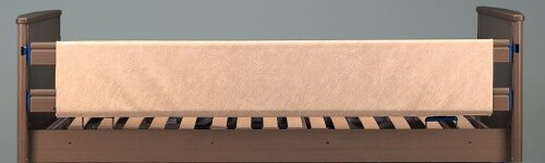 Hermann Bock Polster für Seitengitter beige, Bettschutz für Pflegebetten